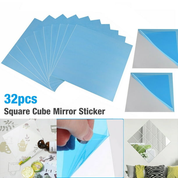 Mirror Tiles Self Adhesive Back Square Bathroom Wall Stickers Mosaic nice Mirror Tiles Self Adhesive Back Square Bathroom Wall Stickers Mosaic nice